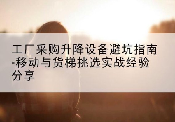 邵阳移动式升降机怎么选-工厂采购升降设备避坑指南-移动与货梯挑选实战经验分享