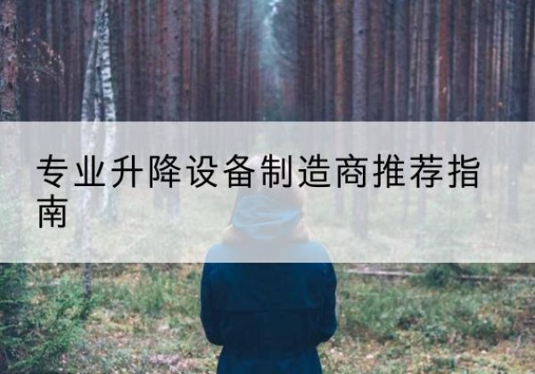 邵阳电动剪叉升降平台厂家-专业升降设备制造商推荐指南